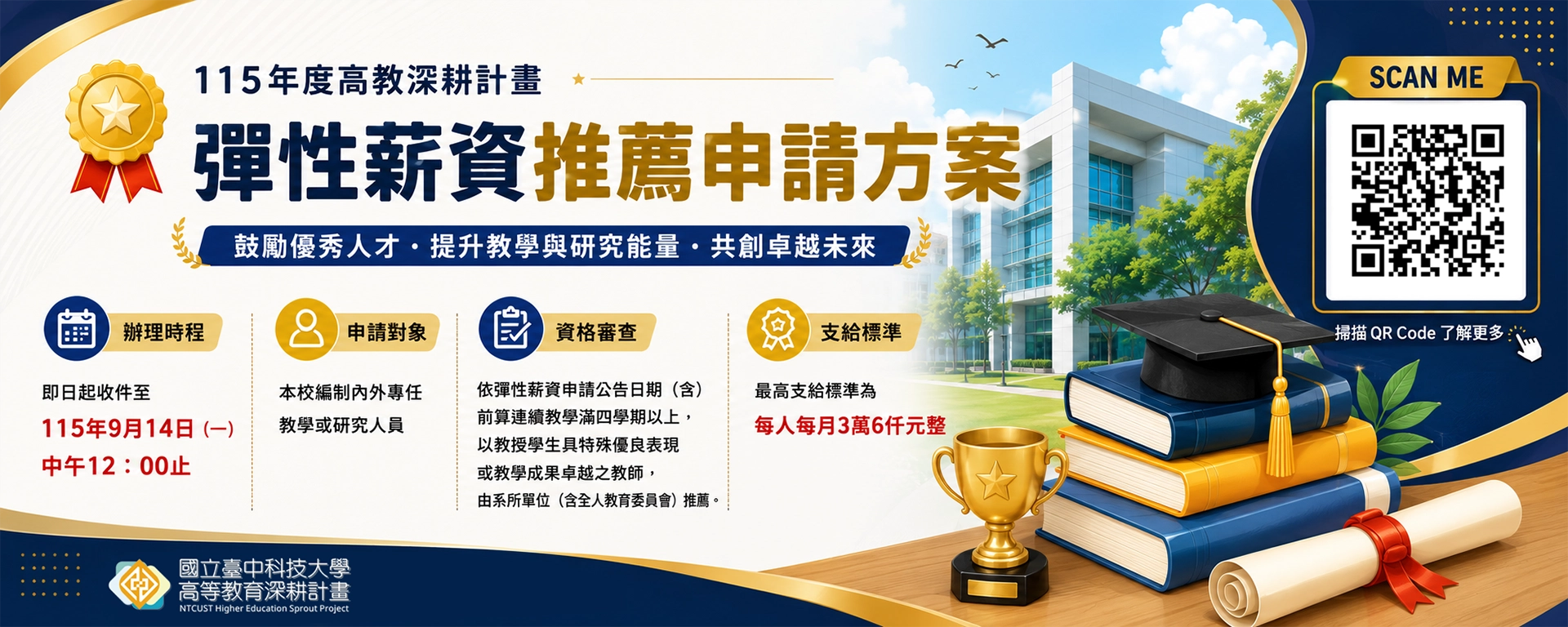 115年度彈性薪資推薦申請方案收件開放！